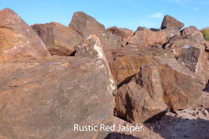 Red Limestone Boulder
